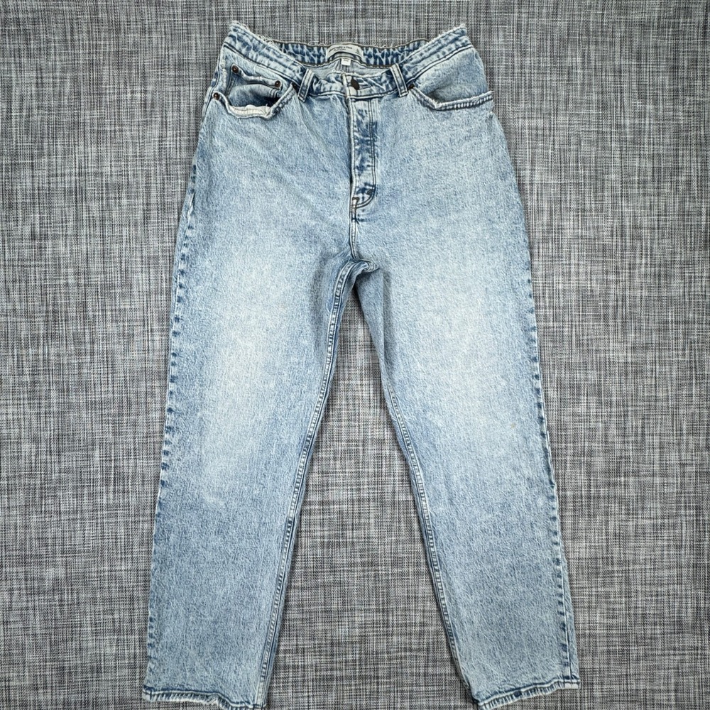 Abercrombie & Fitch Womens Jeans Curve Love 90s Baggy Low Rise Light Wash 31/12R